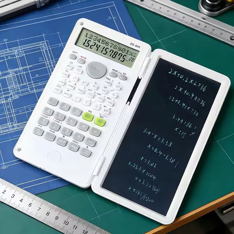 الحاسبة الذكية 2 في 1 مع لوحة كتابة LCD